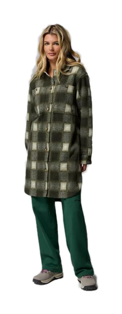 CAPPOTTO LUNGO IN SHERPA WILDEST VENTURE GREENSCAPE BLURRED OMBRE 
